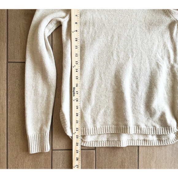 Toad & Co Womens Crew LambWool Sweater Small Fair Isle Lightweight Preppy Ivory - Picture 10 of 10